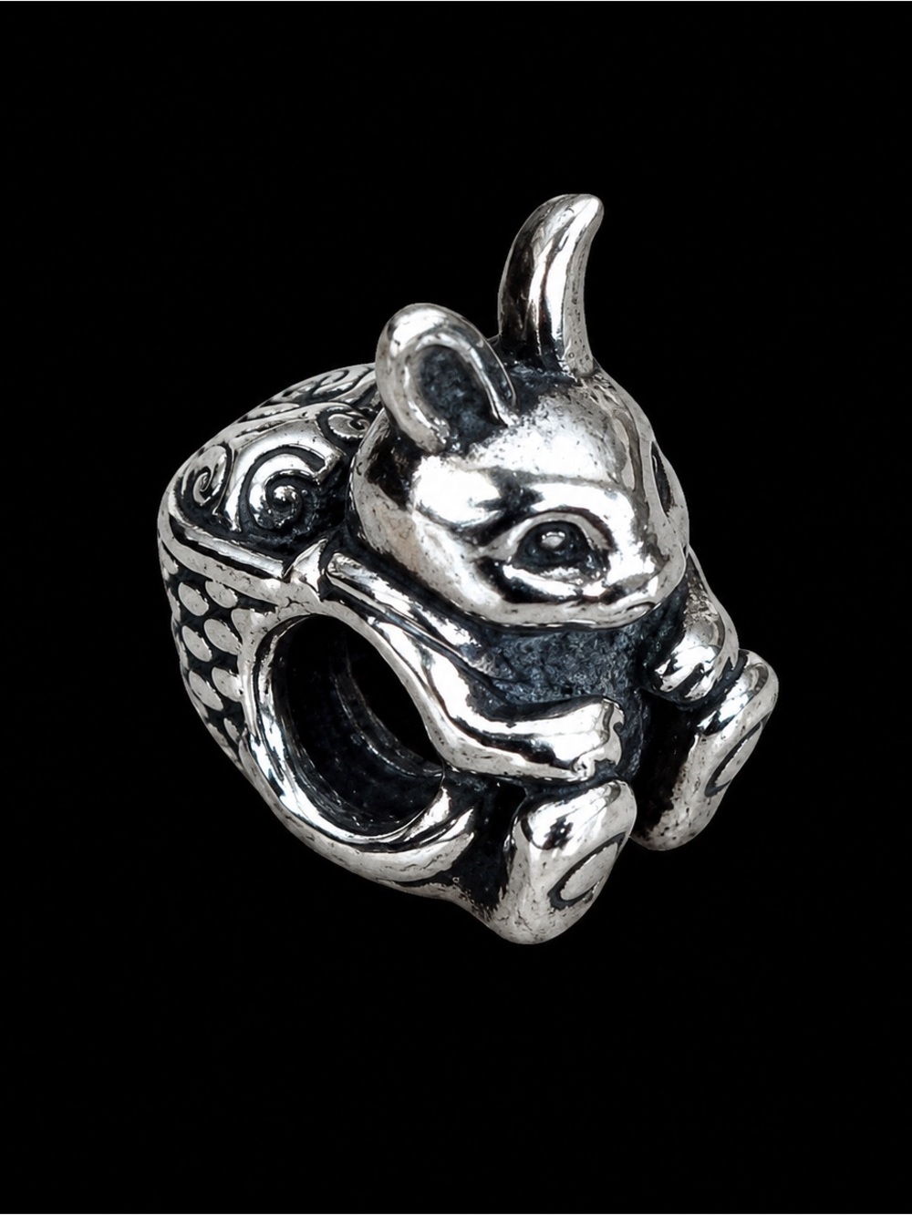 Authentic Retired Pandora ALE 925 Sterling Silver Easter Bunny Charm 🐰🌸